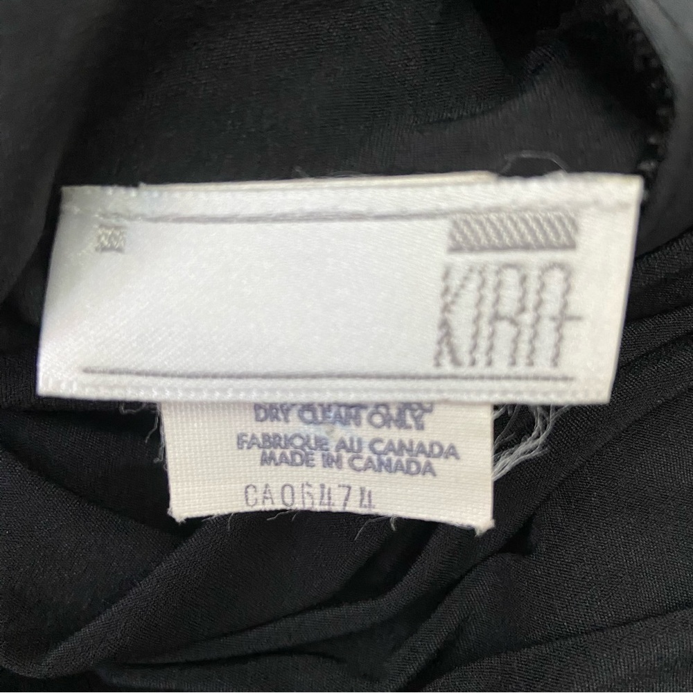 Vintage Kira cocktail dress draped dress one shoulder black beaded flattering - Picture 4 of 16